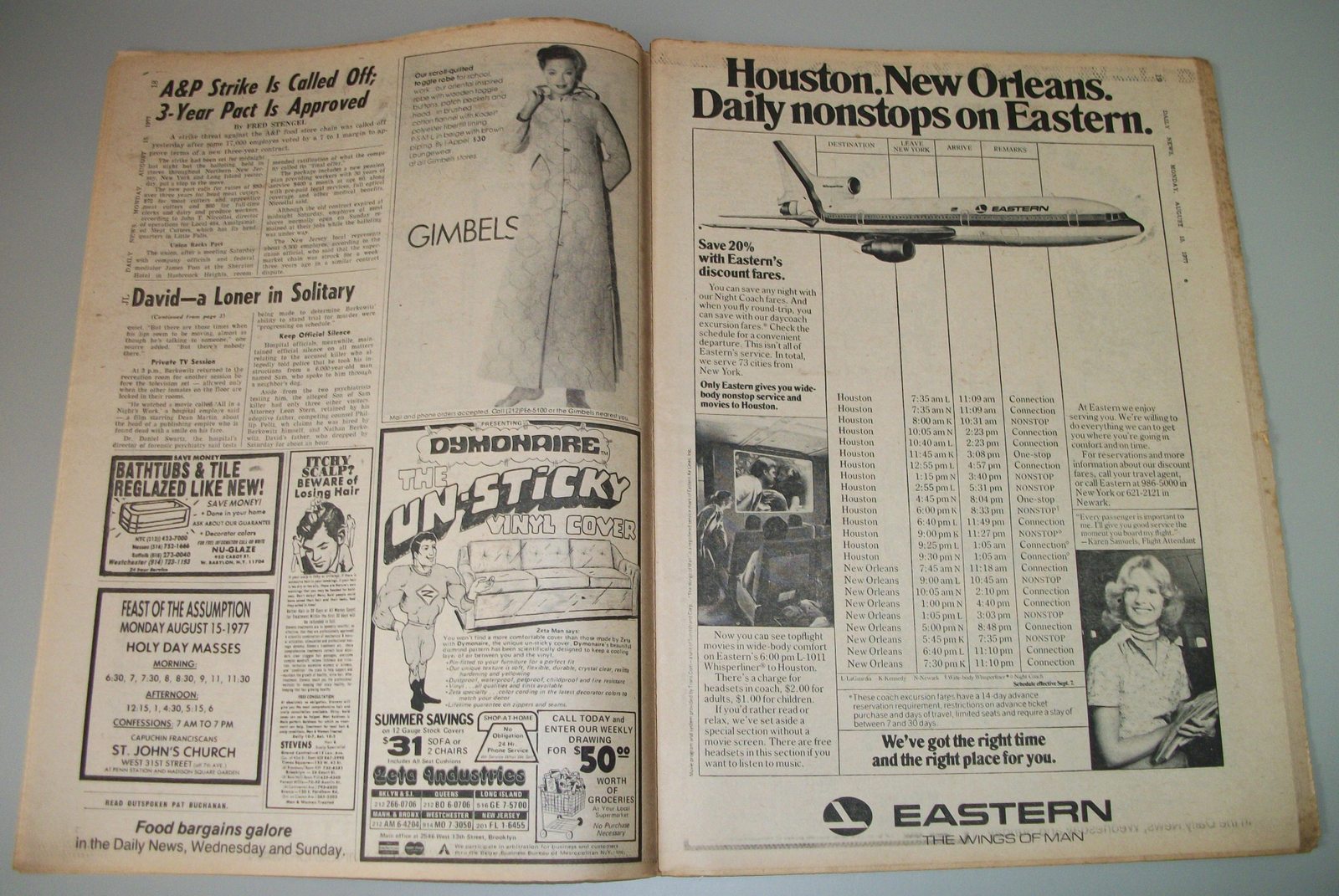 New York Daily News 16 August 1977 Son of Sam David Berkowitz Diary Attacks Pele - Image 6