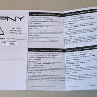 Acronis True Image HD Image Backup Software For PNY Short Serial Number