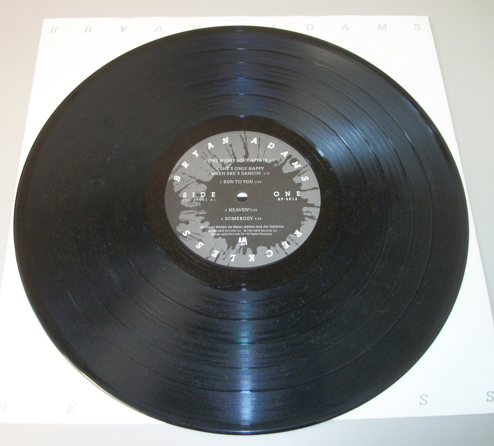 Bryan Adams Reckless Rock Music 33 1/3 RPM Vinyl 12" Record A&M SP 5013 1984 - Image 7