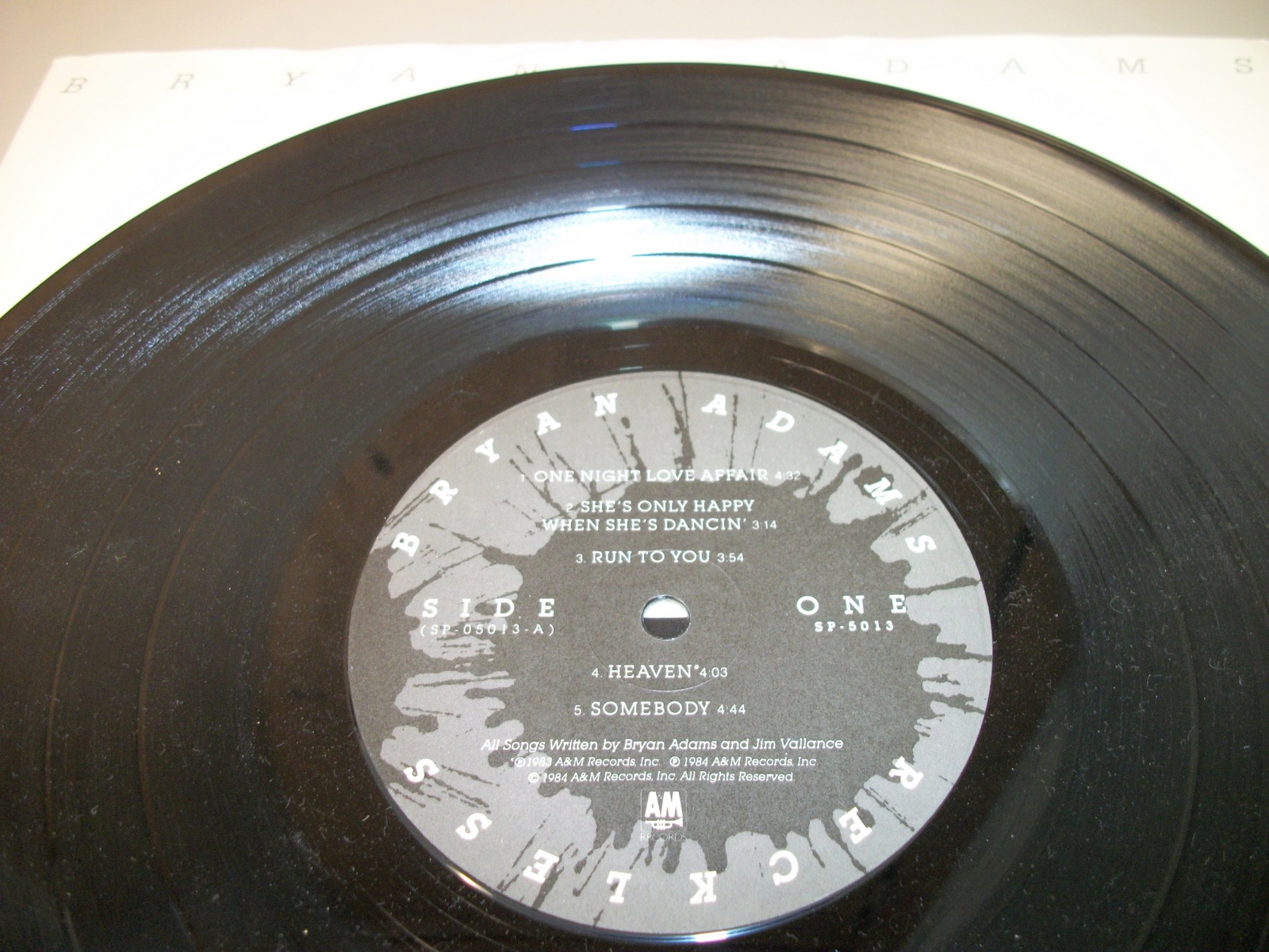 Bryan Adams Reckless Rock Music 33 1/3 RPM Vinyl 12" Record A&M SP 5013 1984 - Image 8