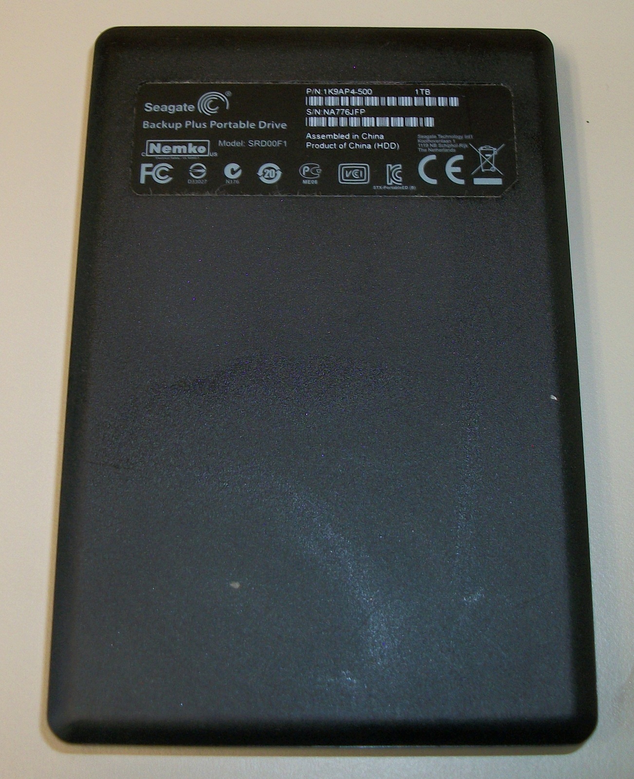 Seagate 1TB Backup Plus Portable External USB Hard Disk Drive 2014 1K9AP4-500 - Image 2