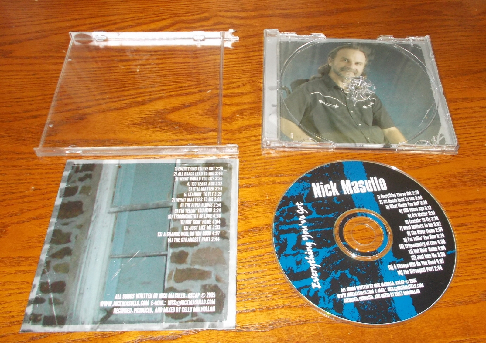 Nick Masullo Everything You've Got Modern American Indie Folk Music CD 2005 - Image 3