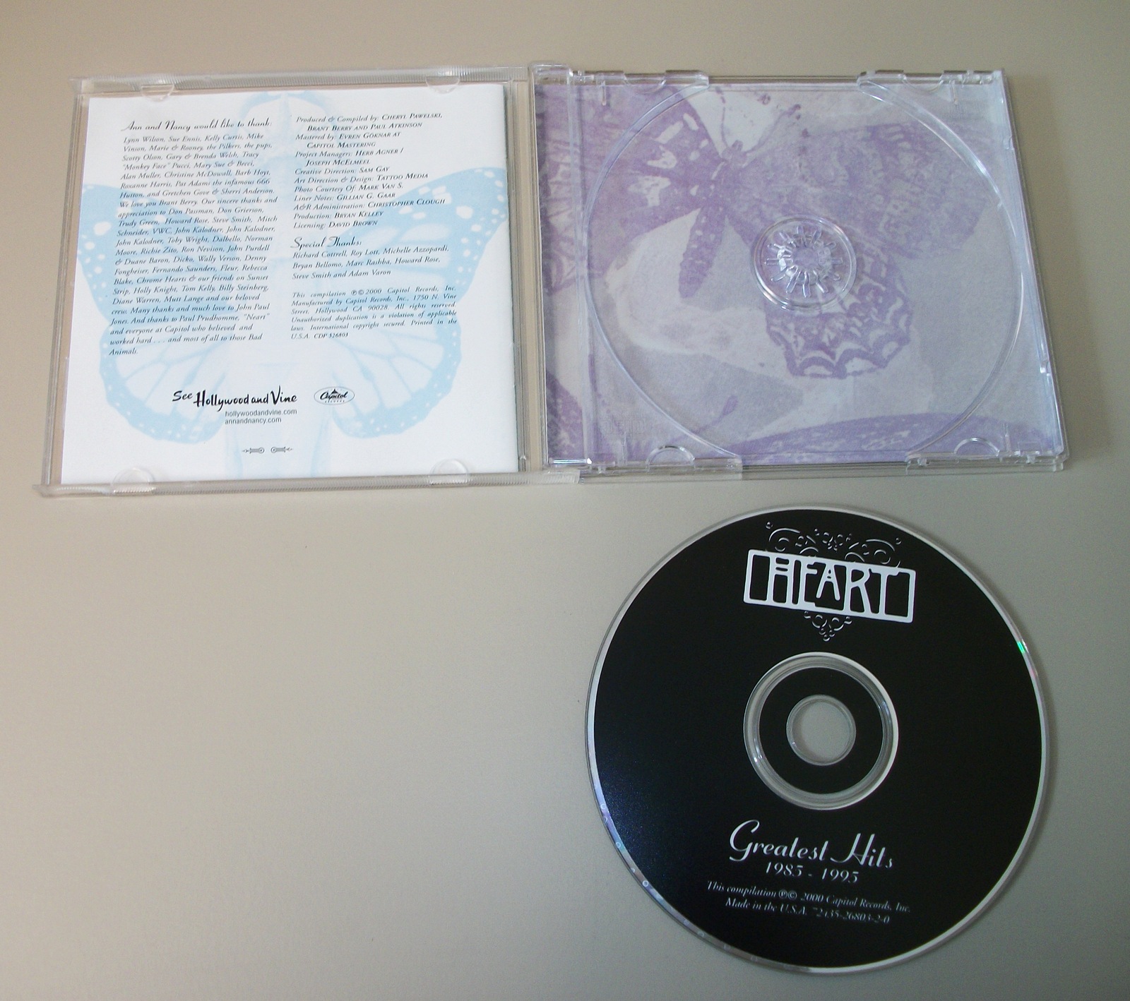 Heart Greatest Hits 1985-1995 Rock Music CD, Case, Artwork Columbia Capitol 2000 - Image 3