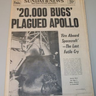New York Daily News 29 January 1967 Apollo 1 Fire Tragedy Grissom White Chaffe