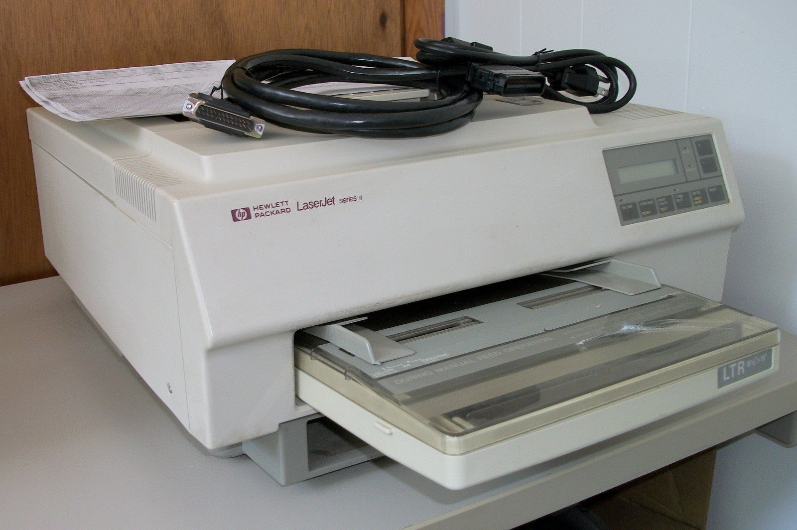 HP Hewlett Packard LaserJet Series II 2 Parallel Port B/W Printer Canon SX Based