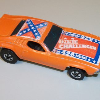 1:64 Hot Wheels 1970 Dixie Challenger 426 Hemi Mattel Hong Kong 1981 Orange Toy