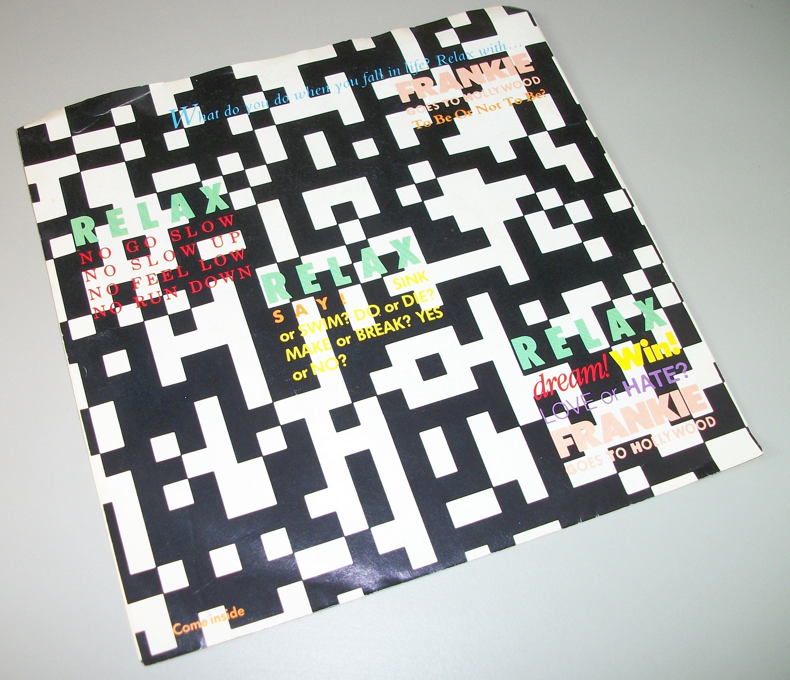 Frankie Goes Hollywood Relax September Monday 45 RPM Vinyl 7" Record Island 1983