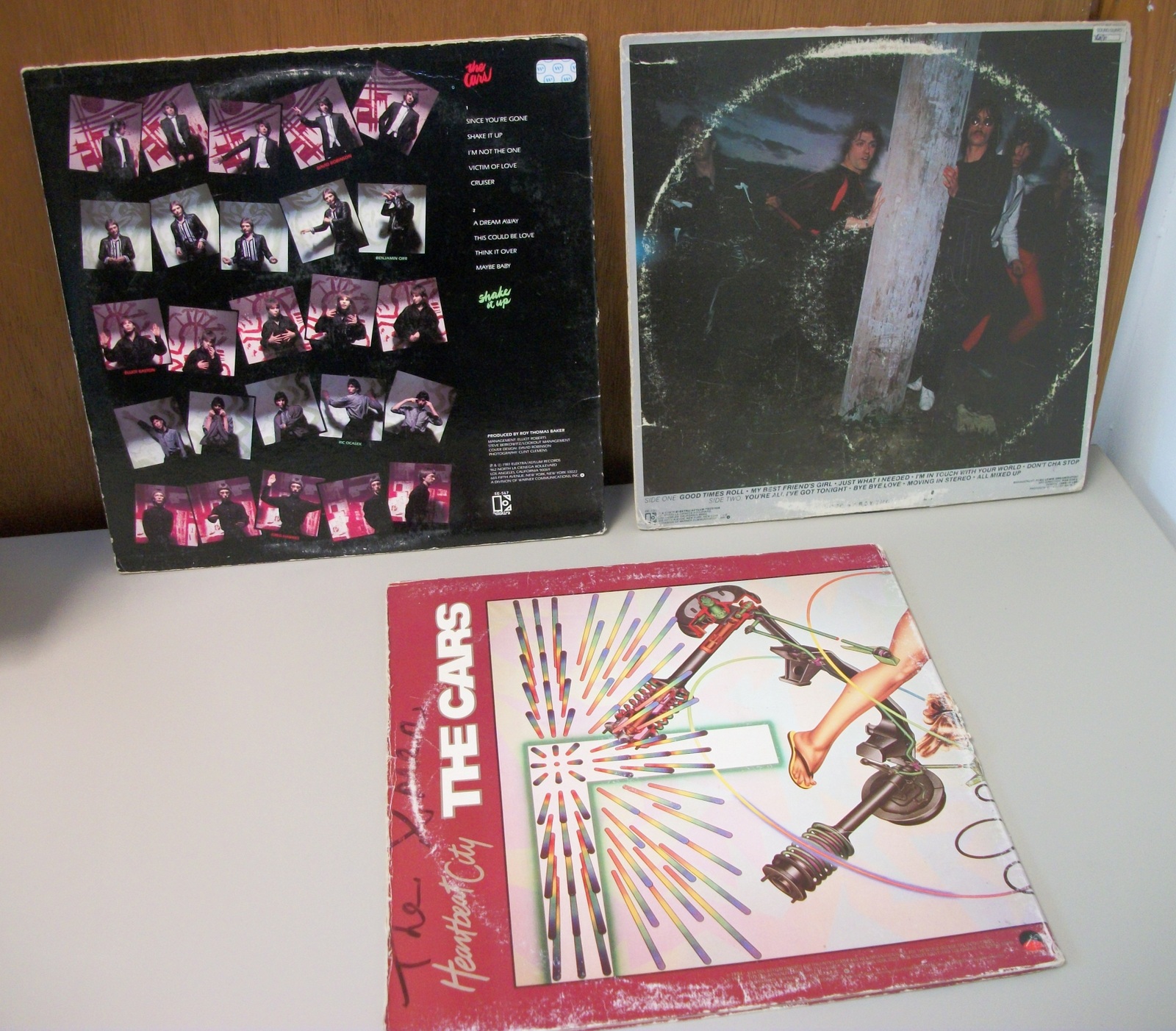 Lot of 3 The Cars Vinyl 33 RPM Records Heartbeat City Shake It Up 1978 1980 1984 - Image 3