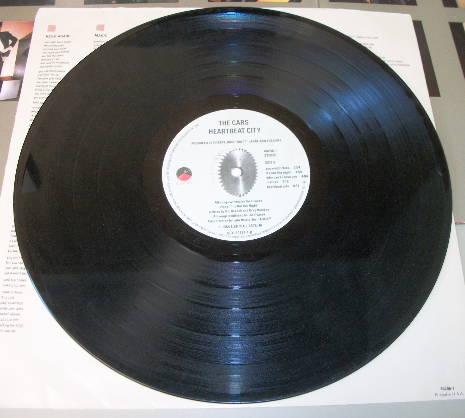 Lot of 3 The Cars Vinyl 33 RPM Records Heartbeat City Shake It Up 1978 1980 1984 - Image 7