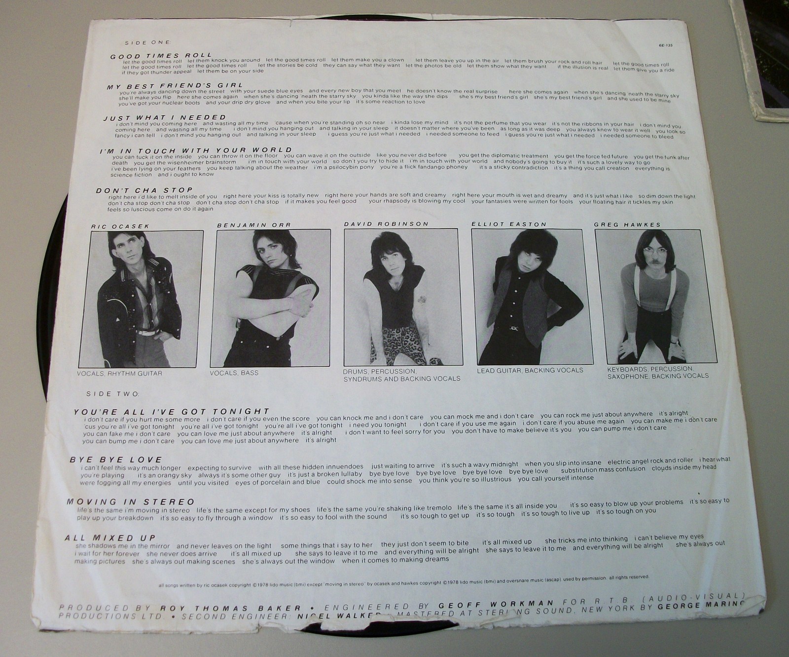 Lot of 3 The Cars Vinyl 33 RPM Records Heartbeat City Shake It Up 1978 1980 1984 - Image 10