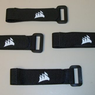 Lot of 4 Corsair RapidRoute Hook/Loop Cable Ties 4 5000D X Airflow Computer Cases