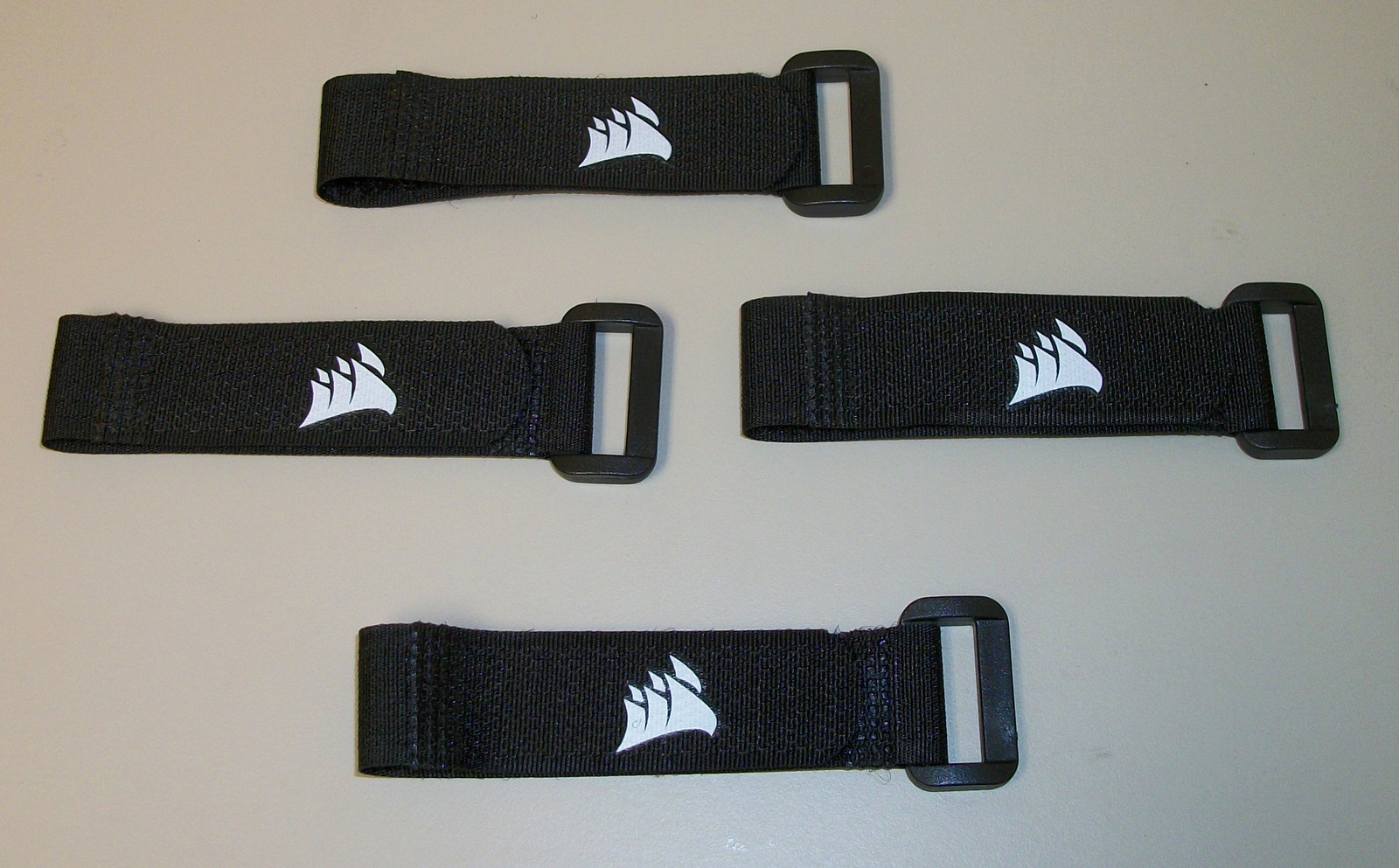 Lot of 4 Corsair RapidRoute Hook/Loop Cable Ties 4 5000D X Airflow Computer Cases