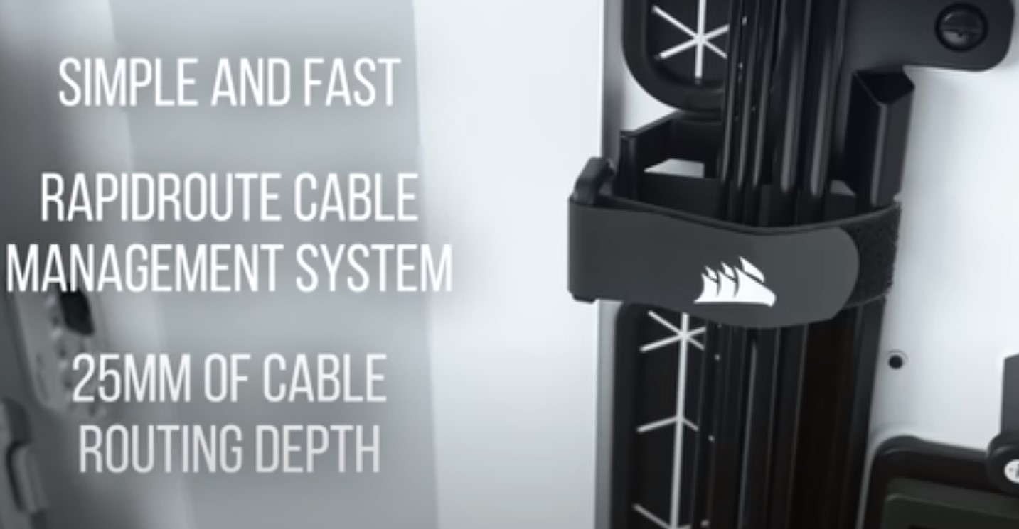 Lot of 4 Corsair RapidRoute Hook/Loop Cable Ties 4 5000D X Airflow Computer Cases - Image 5