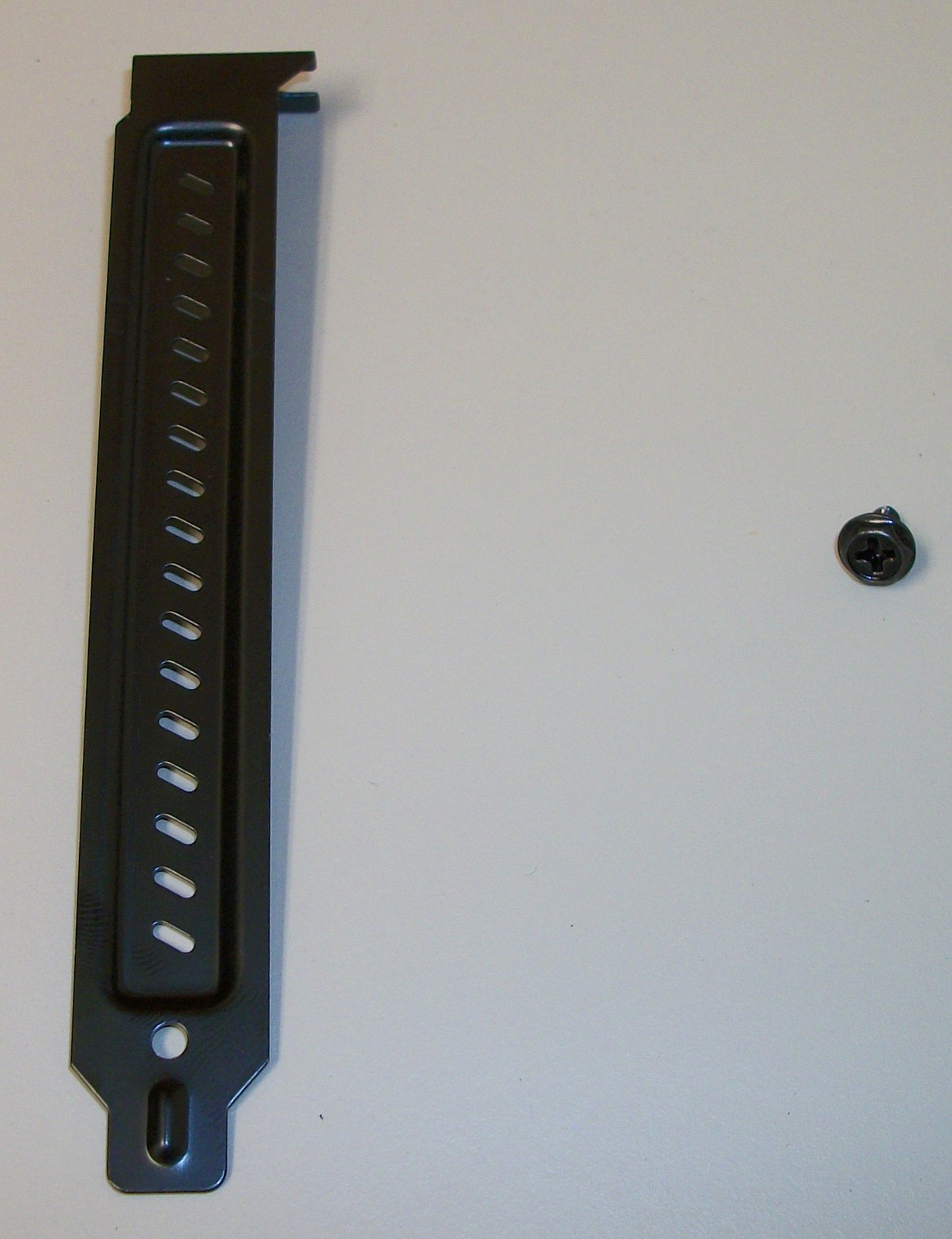 Black Steel Vented PCIe Slot Cover Bracket for Corsair SPEC-DELTA RGB PC Case w/ Screw - Image 3