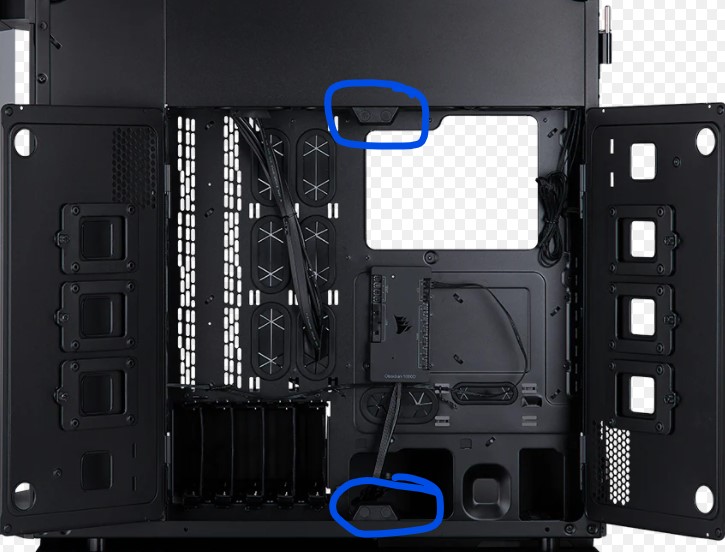 Black SSD / HDD Inside Access Door Magnets for Corsair Obsidian 1000D PC Case - Image 5