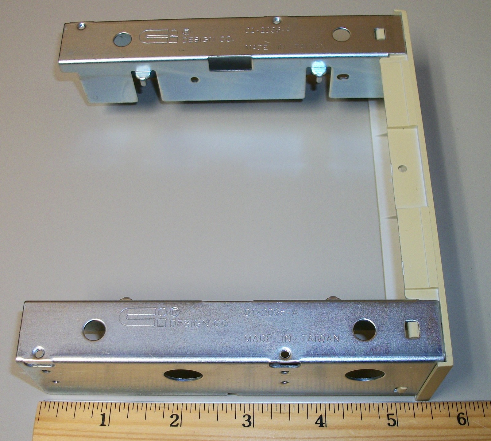 Ci Design Metal / Plastic 5.25" inch to 3.5" Floppy Drive Bracket Adapter 1990s - Image 5