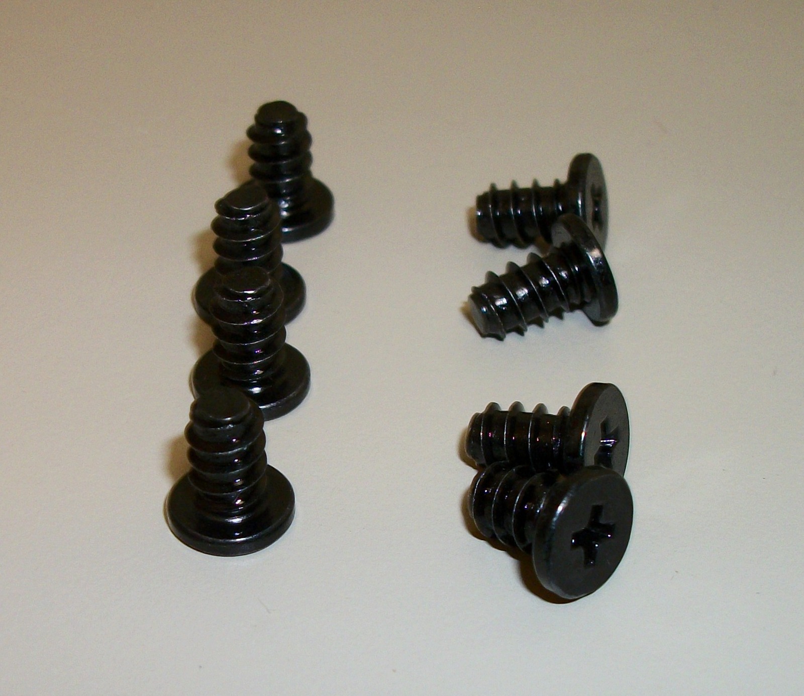 Lot of 8 Black Steel Case Cooling Fan Screws 4 Corsair Desktop PC Computer Cases - Image 2