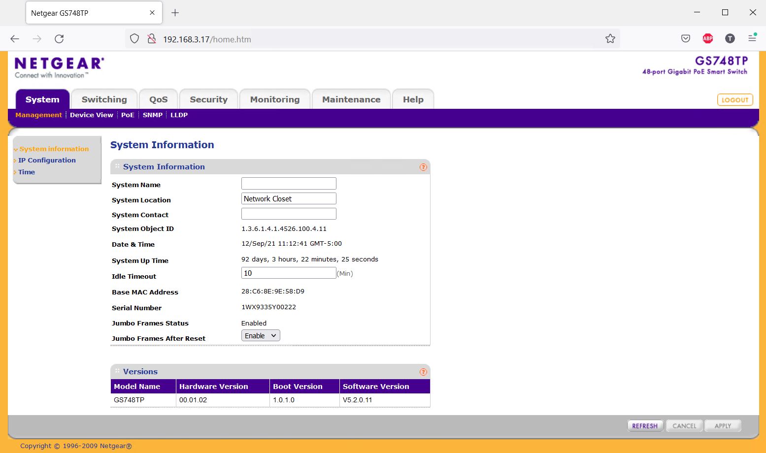 Netgear ProSafe GS748TP 48 Port Gigabit PoE SFP Wired Rack Mount Network Switch - Image 8