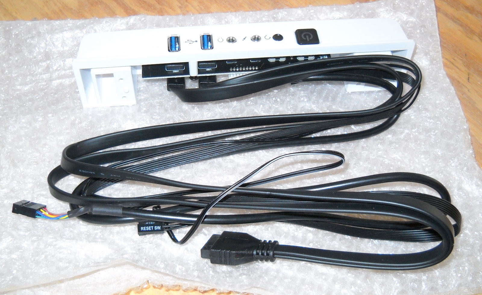 New White Front I/O IO Panel USB Audio Power Reset Switch 4 Corsair Carbide 275R - Image 2