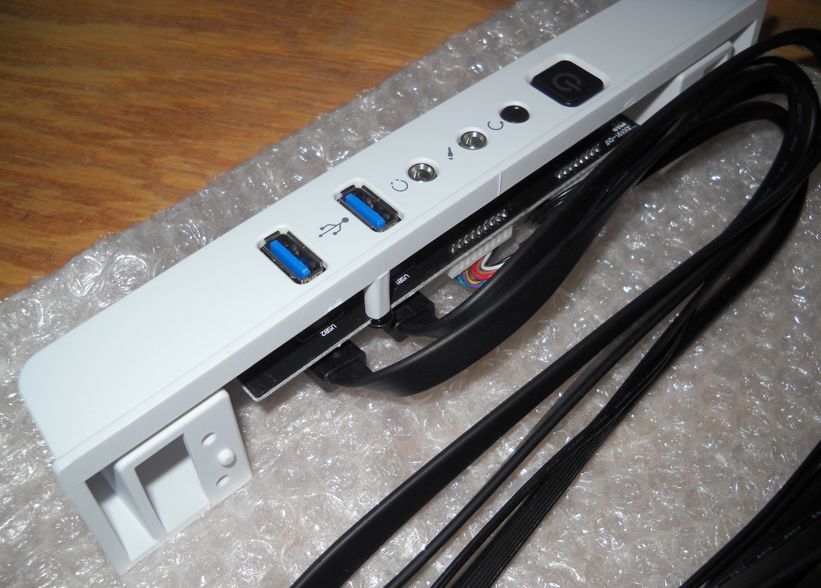 New White Front I/O IO Panel USB Audio Power Reset Switch 4 Corsair Carbide 275R - Image 3