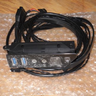 New Black Front I/O IO Panel USB Audio Power Reset Switch 4 Corsair Crystal 280X