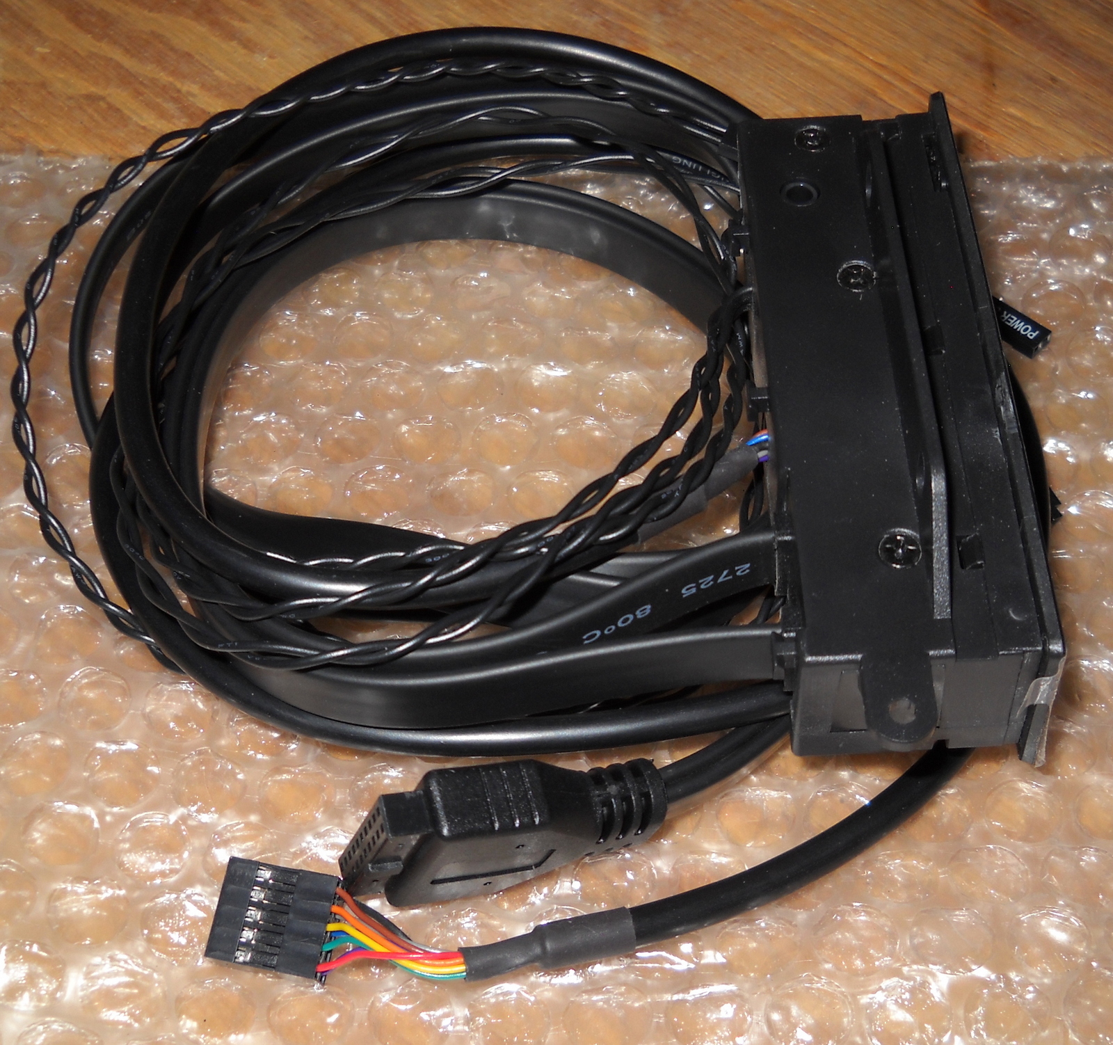 New Black Front I/O IO Panel USB Audio Power Reset Switch 4 Corsair Crystal 280X - Image 4