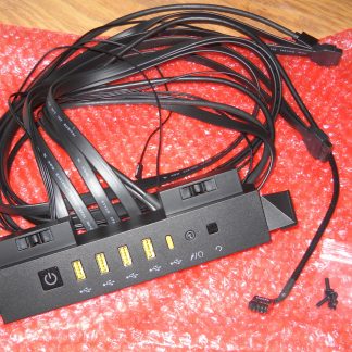 New Black I/O IO Panel USB Audio Power Reset for Corsair iCue 7000X D Airflow