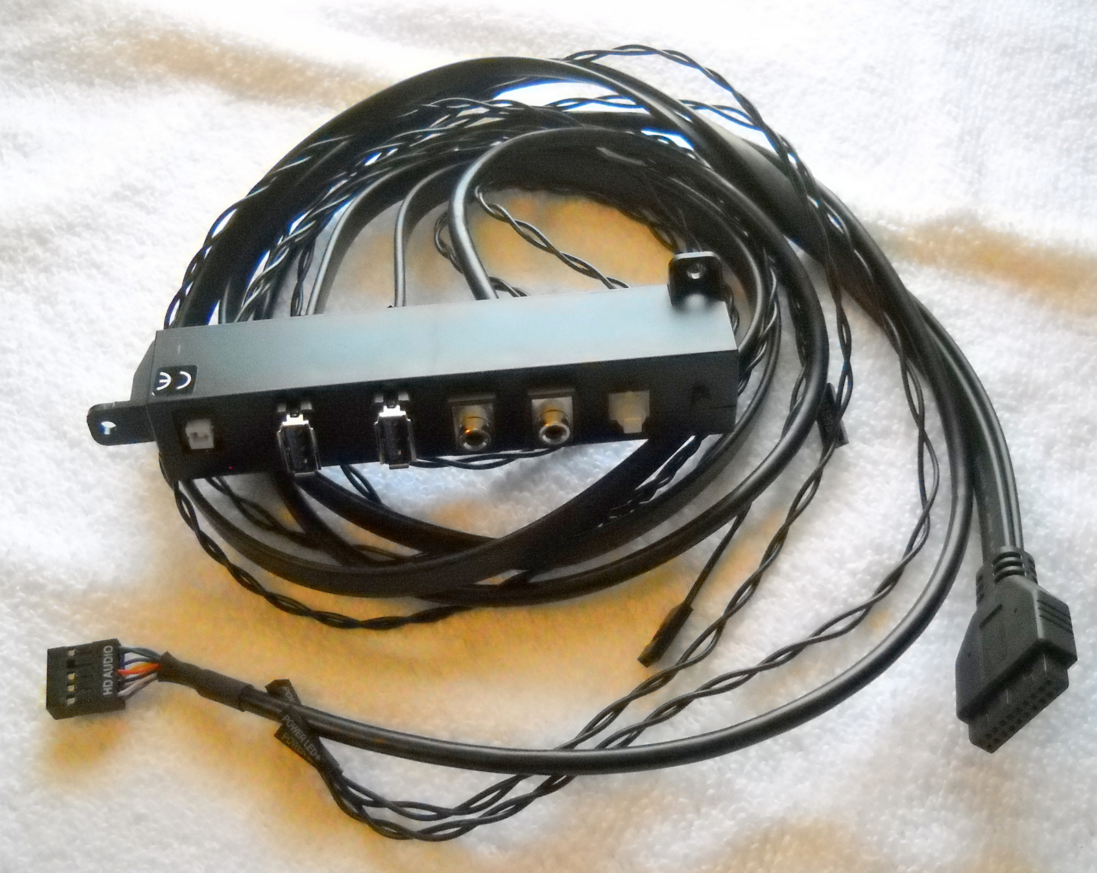 New Front I/O IO Panel USB Audio Power Reset Switch for Corsair SPEC-OMEGA Case