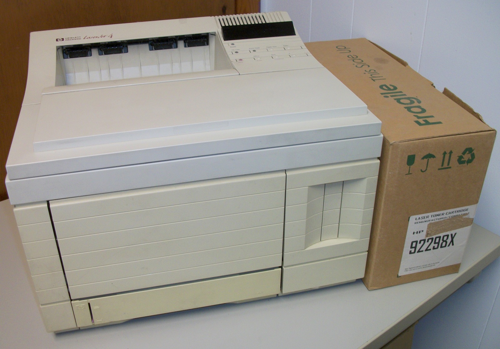 HP Hewlett Packard LaserJet 4 Parallel Port Network B/W Printer 41K 1993 for REPAIR!