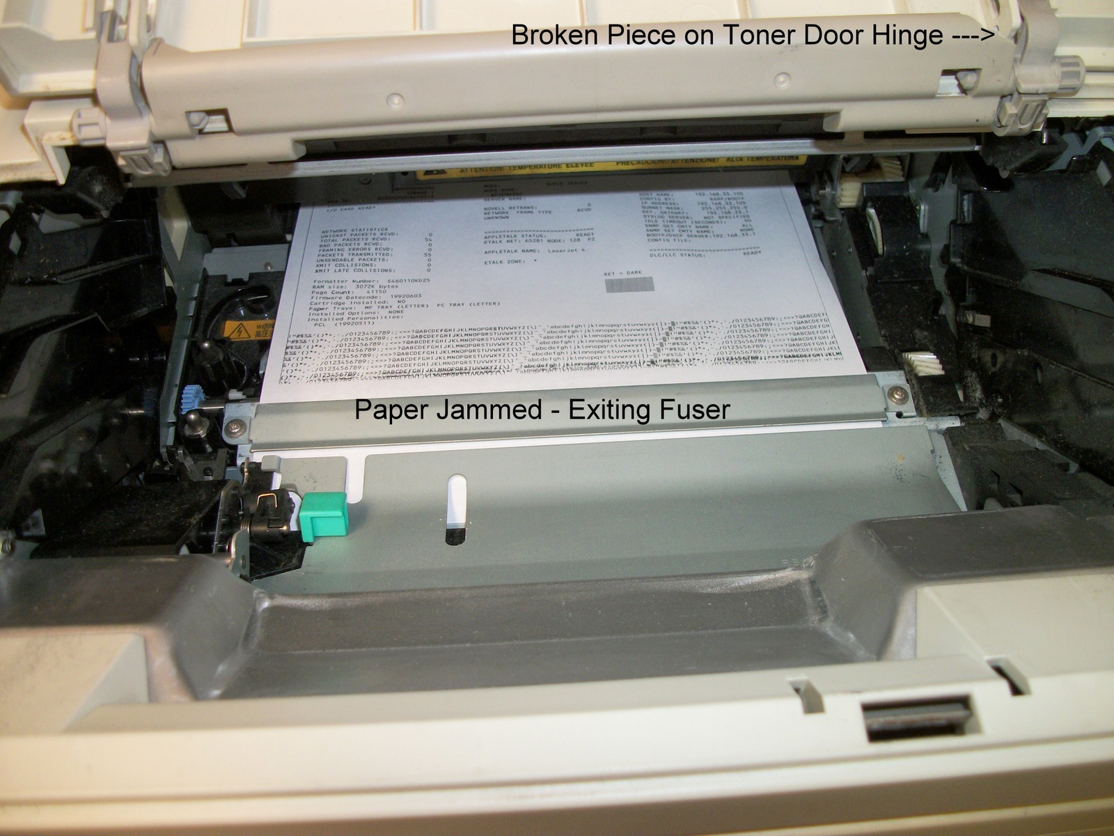 HP Hewlett Packard LaserJet 4 Parallel Port Network B/W Printer 41K 1993 for REPAIR! - Image 6