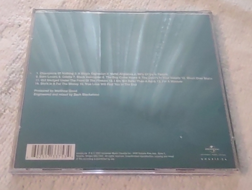 Matthew Good Hospital Music Alternative Pop Rock Indie Music CD 2007 Canada - Image 3