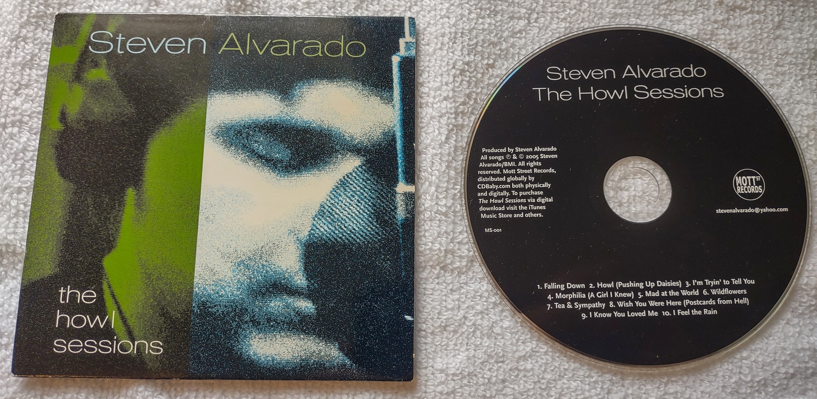 Steven Alvarado Howl Sessions Pop Rock Music CD 2005 Mott Street Records