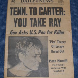 New York Daily News June 14 1977 James Earl Ray Escape Early Star Wars Advertisement