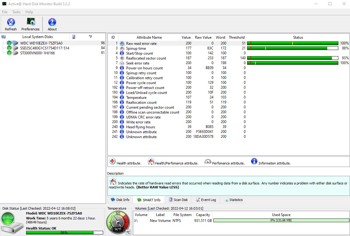 Western Digital WD10EZEX-75ZF5A0 1000GB 1TB 3.5" Desktop Hard Disk Drive WD Blue - Image 4