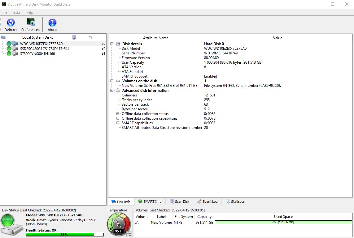Western Digital WD10EZEX-75ZF5A0 1000GB 1TB 3.5" Desktop Hard Disk Drive WD Blue - Image 5