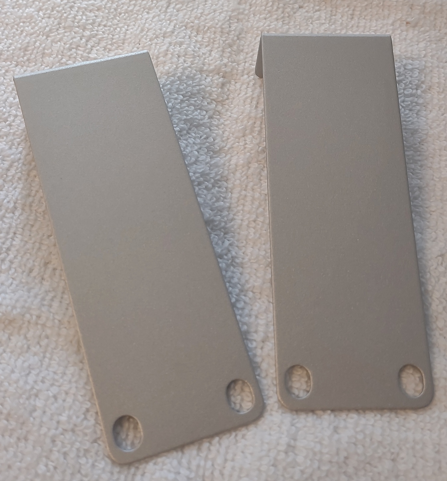 Silver Grey Steel Rack Mount Bracket Ear Set for Edgewater Edgemarc 4550-101 - Image 3