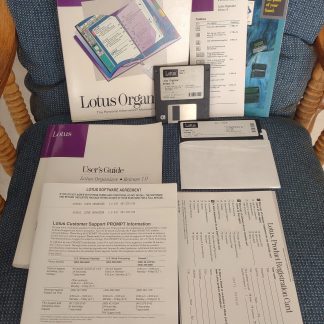 Lotus Organizer 1.0 for Windows Original Box, 3.5" & 5.25" Diskettes 1992