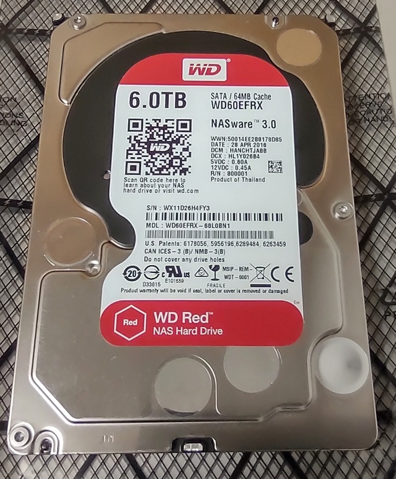Western Digital Red 6TB Desktop NAS 3.5" SATA Hard Disk Drive HDD PARTS / REPAIR
