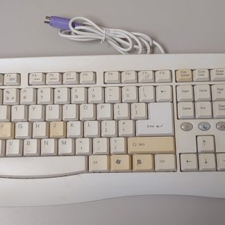 KB-2101PUS0000 PS/2 PS2 Windows Keys Keyboard Late 1990s Early 2000s Short Cable