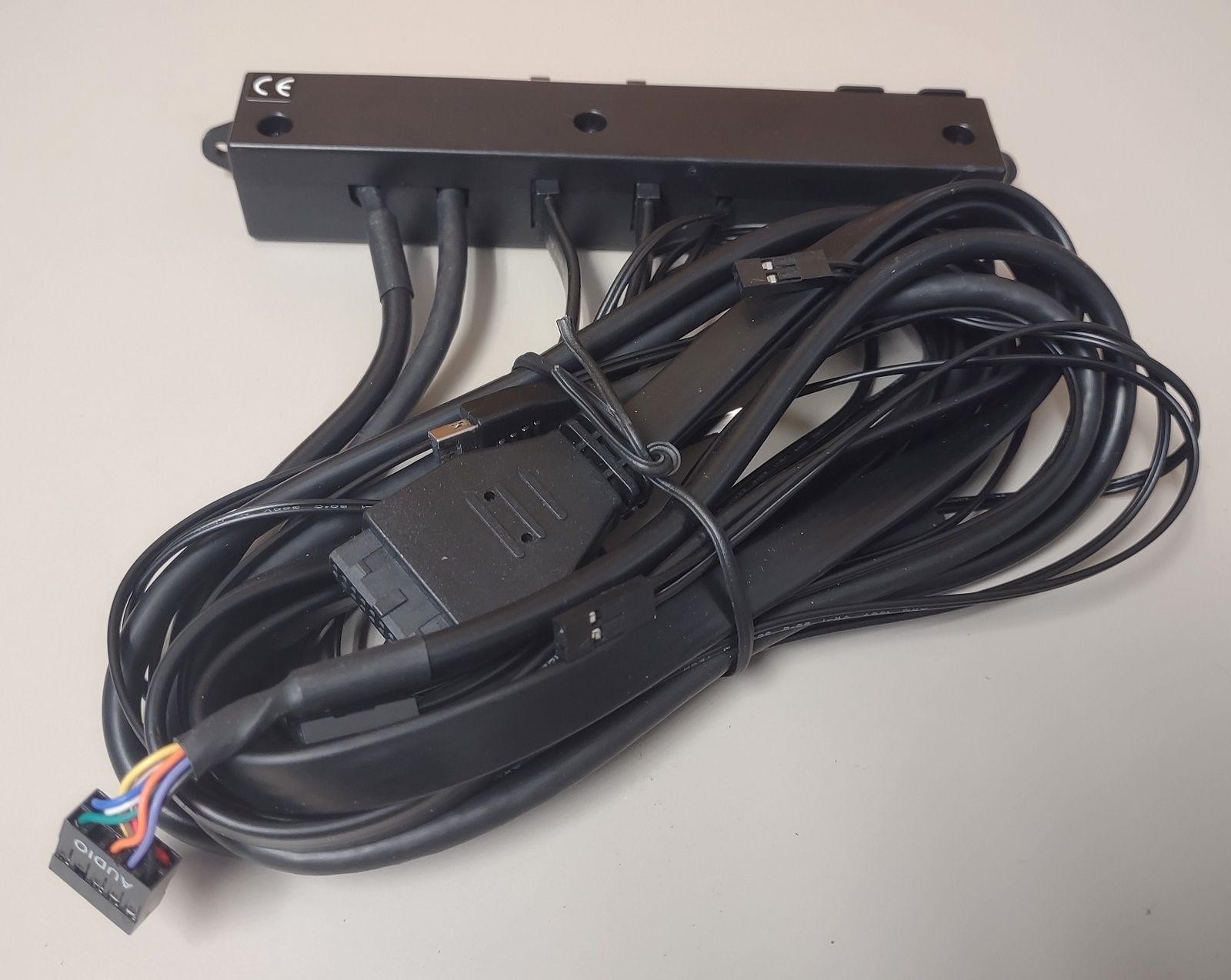 New Black I/O IO Panel USB Audio Power Reset for Corsair Carbide 678C PC Cases - Image 3