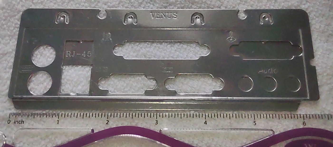 Venus Steel Universal ATX IO I/O Motherboard Shield for Desktop Computer Case