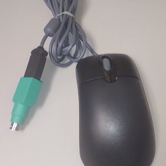 Black 2-Button Microsoft Wheel Mouse Optical USB or PS2 PS/2 Scroll X802382
