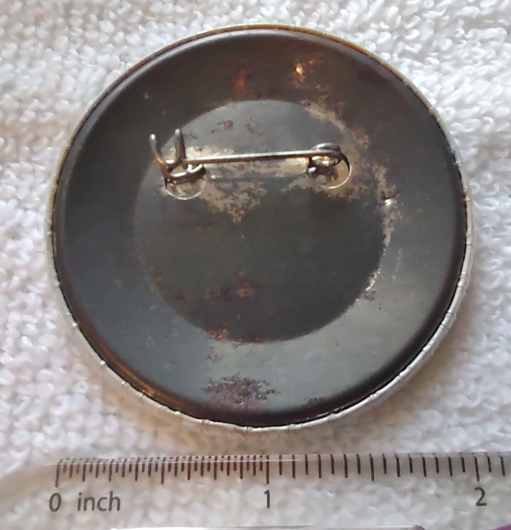 NASA Space Shuttle Columbia STS-1 2.25" Metal Pin Button Badge Young Crippen - Image 2