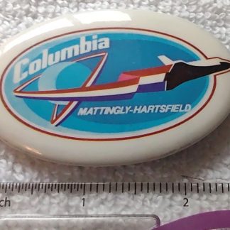 NASA Space Shuttle Columbia STS-4 2.75" Metal Pin Button Badge Mattingly 1982