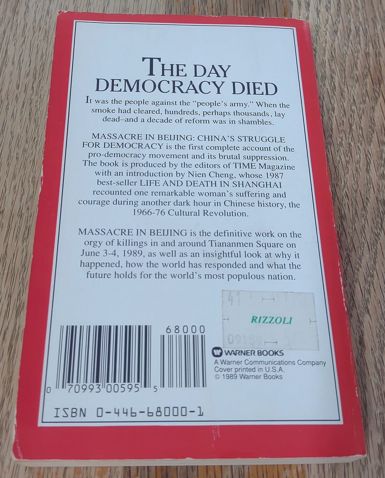 Massacre in Beijing by Editors of Time Tiananmen Square 1989 Paperback 280 pgs - Image 3