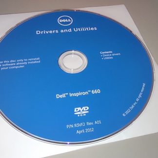 ISO Image of Dell Inspiron 660 Driver DVD Disc Windows 7 x64 64-bit 2012