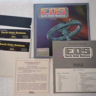EOS Earth Orbit Stations Commodore 64 & 128 Box, 5.25" Floppies, Manual 1987