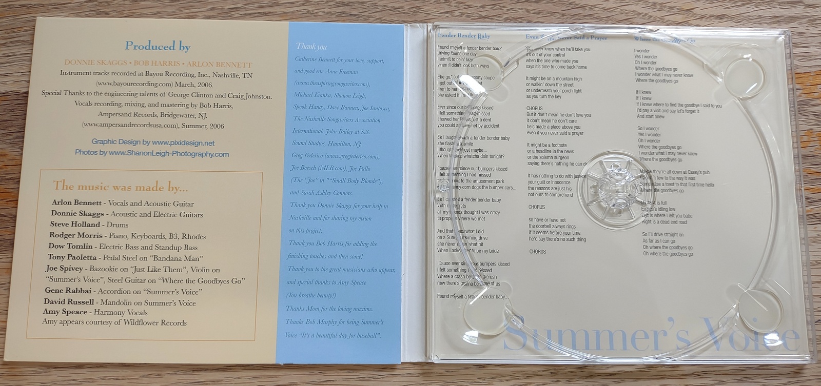 Arlon Bennett Summer's Voice Folk Country Pop Rock Music Album CD 2007 RS1003 - Image 5