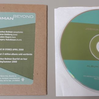 Joshua Redman Beyond Saxophone Jazz Sax Music Album Advance Promo CD 2000