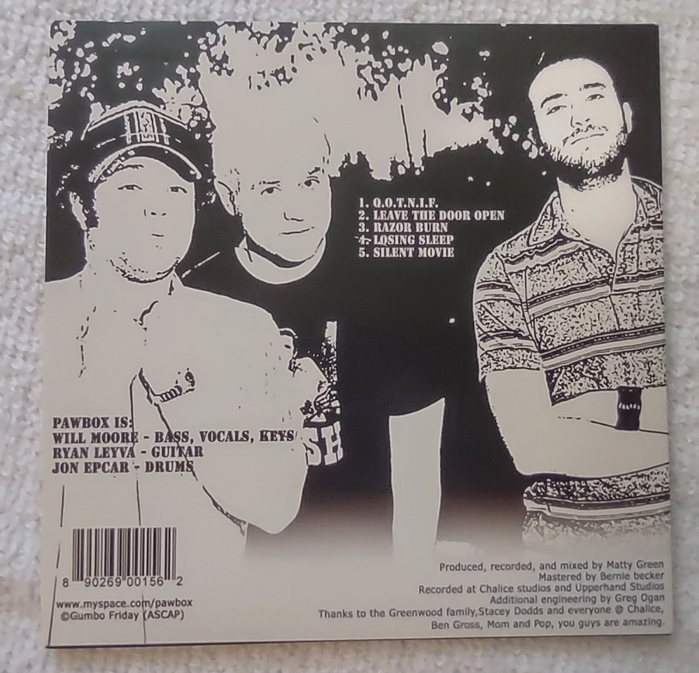 PawBox by Pawbox Alternative Rock Indie Independent 5-track Music EP CD 2007 - Image 2